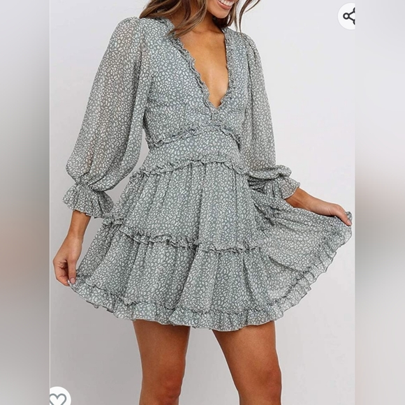 Cute Patterned Mini Dress - Picture 5 of 6